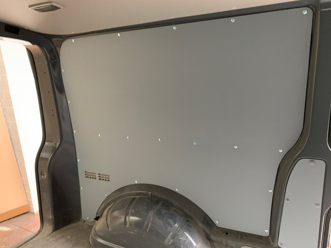 mortexion flooring and wall panels for vans