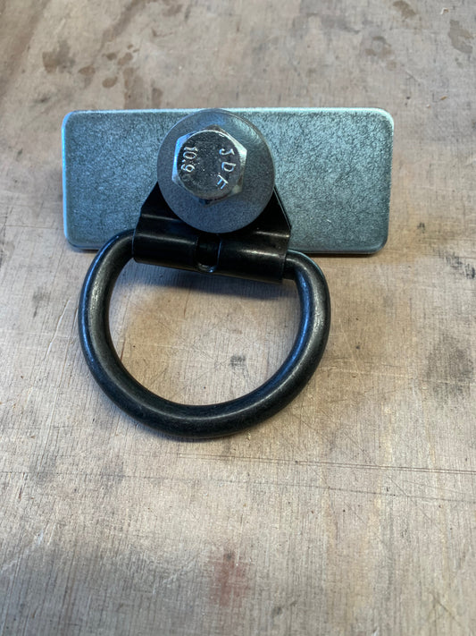 van anchor points with D ring/tiedown ring. UTE or truck anchor point