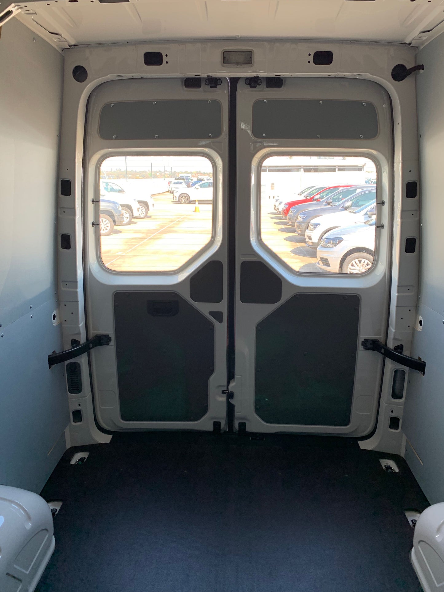 crafter rear door window guards grills