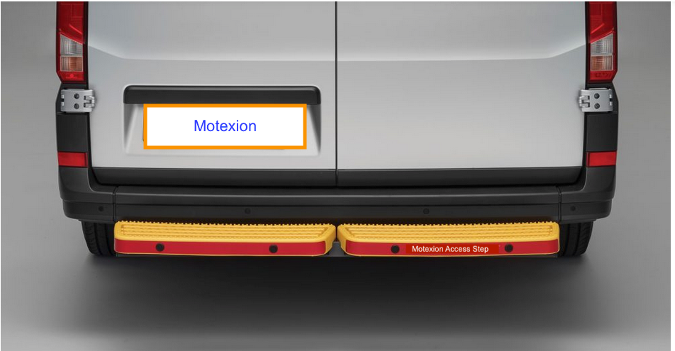 LDV Deliver 9 Rear Step with integrated sensors – Motexion Australia