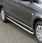 Caddy 5 SWB side bars in chrome finish