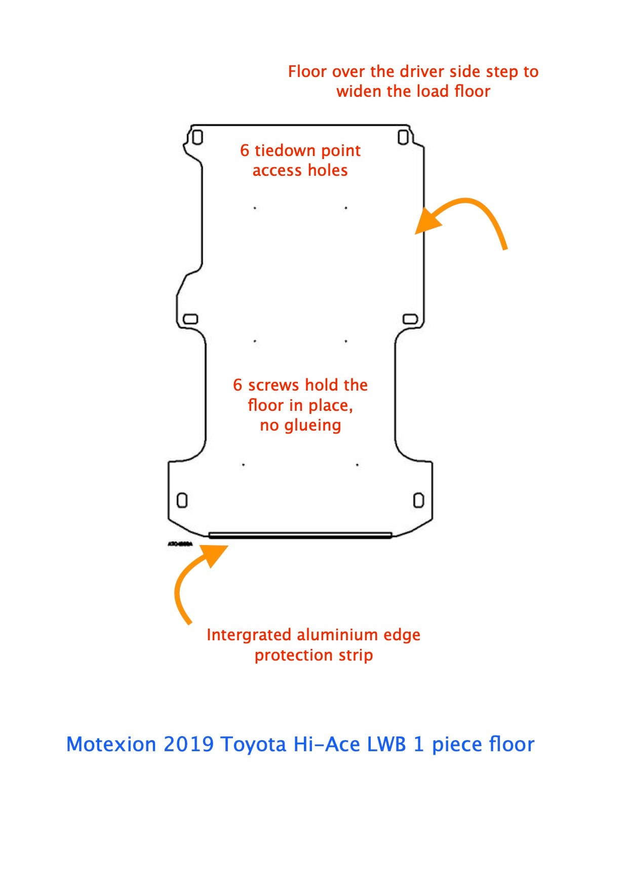 Hi-Ace 2019 (LWB) - Floor - 2 option