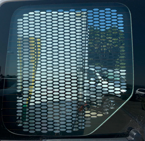 renault master rear door window grills window protecion metal powder coated with anti vibration pads
