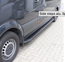 mercedes benz sprinter side step black